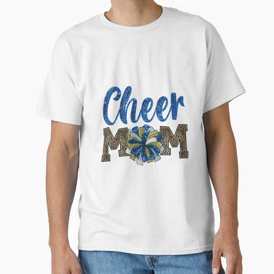 Cheer Mom Pompom T-Shirt - Graphic Print Unisex - T-Shirt, Sweatshirt, Hoodie