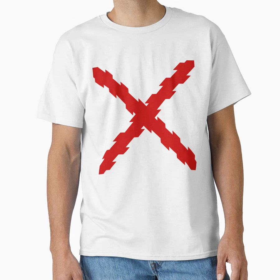 Burgundy Cross T-Shirt - Fun Novelty Design Unisex - T-Shirt, Sweatshirt, Hoodie