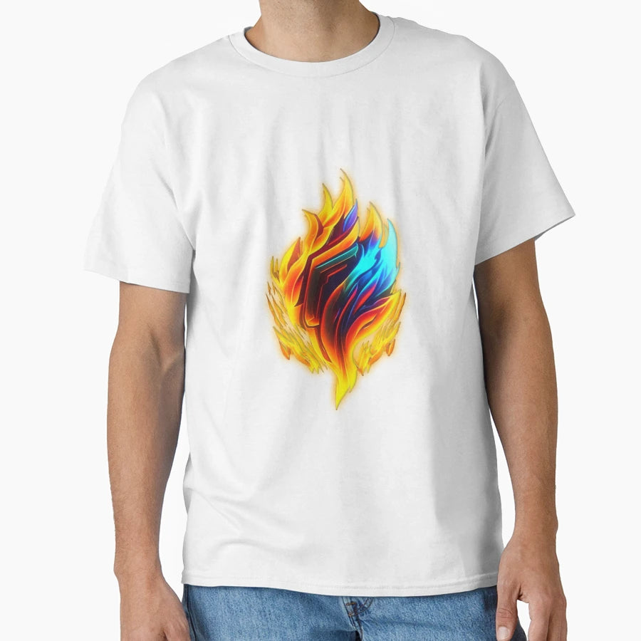 Neon Fire T-Shirt - Aesthetic Graphic for Adults - T-Shirt, Sweatshirt, Hoodie