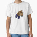 Chic Leopard Blue T-Shirt - Graphic Print Unisex - T-Shirt, Sweatshirt, Hoodie