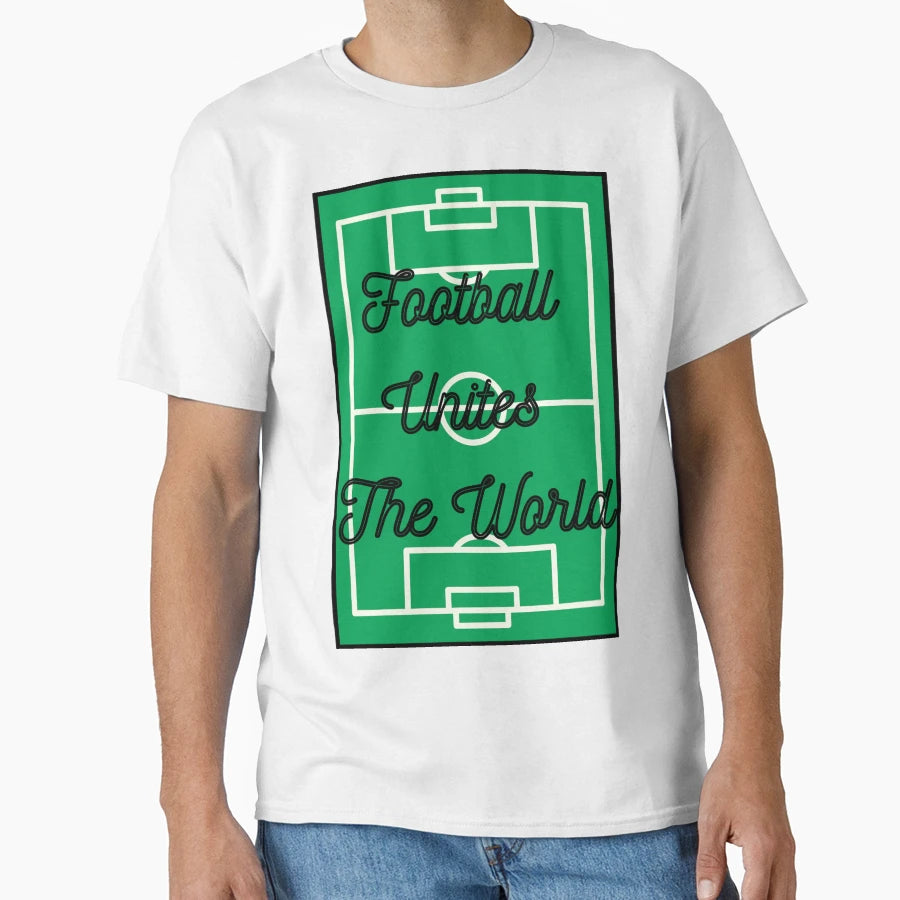Football Unites World 3 T-Shirt - Minimalist Print Unisex - T-Shirt, Sweatshirt, Hoodie