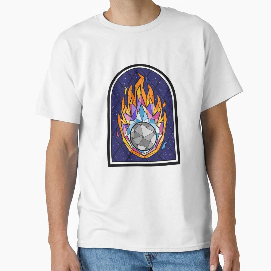 Heart Comet Stained Glass T-Shirt - Trendy Graphic Unisex - T-Shirt, Sweatshirt, Hoodie
