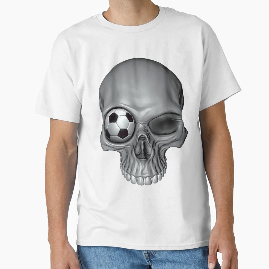 Soccer Skull T-Shirt - Streetwear Style Unisex - T-Shirt, Sweatshirt, Hoodie