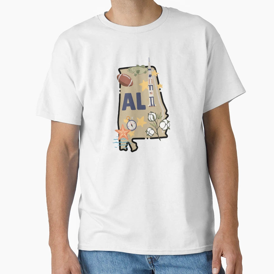 Alabama T-Shirt - Minimalist Print for Adults - T-Shirt, Sweatshirt, Hoodie