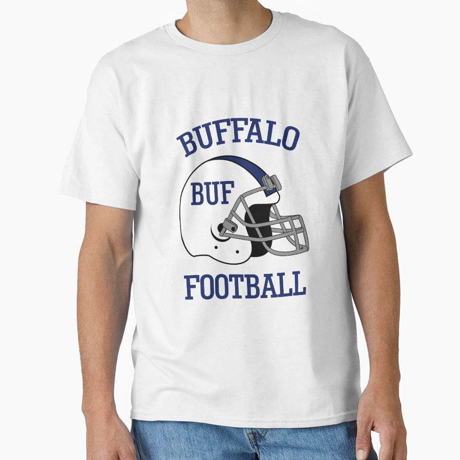 Buffalo Football And T-Shirt - Aesthetic Graphic for Adults - T-Shirt, Sweatshirt, Hoodie