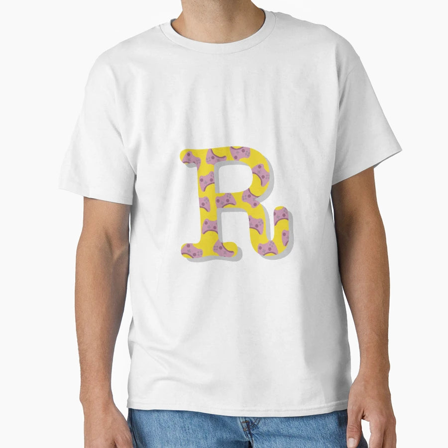 Initial R Controller T-Shirt - Graphic Print Men Women - T-Shirt, Sweatshirt, Hoodie