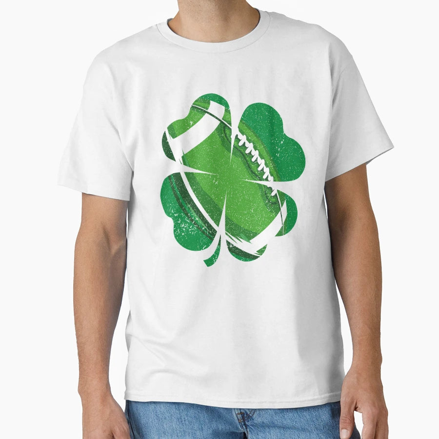 American Football Saint Patricks Day T-Shirt - Minimalist Print Men Women - T-Shirt, Sweatshirt, Hoodie