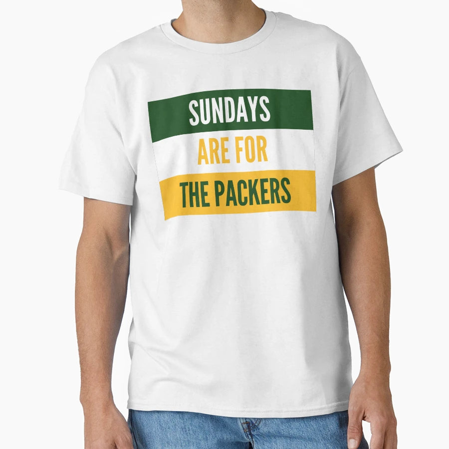 Sundays Packers T-Shirt - Minimalist Print Men Women - T-Shirt, Sweatshirt, Hoodie