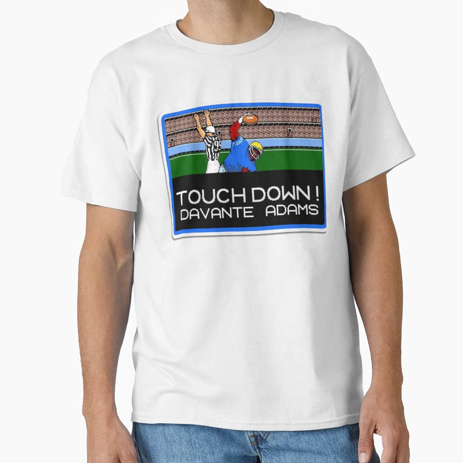 Touchdown DA Rams Tecmo Bowl Large T-Shirt - Minimalist Print Unisex - T-Shirt, Sweatshirt, Hoodie