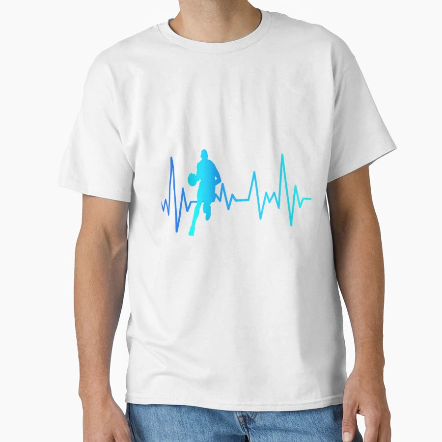 Basketball S And Heartbeat T-Shirt - Custom Art Print for Adults - T-Shirt, Sweatshirt, Hoodie
