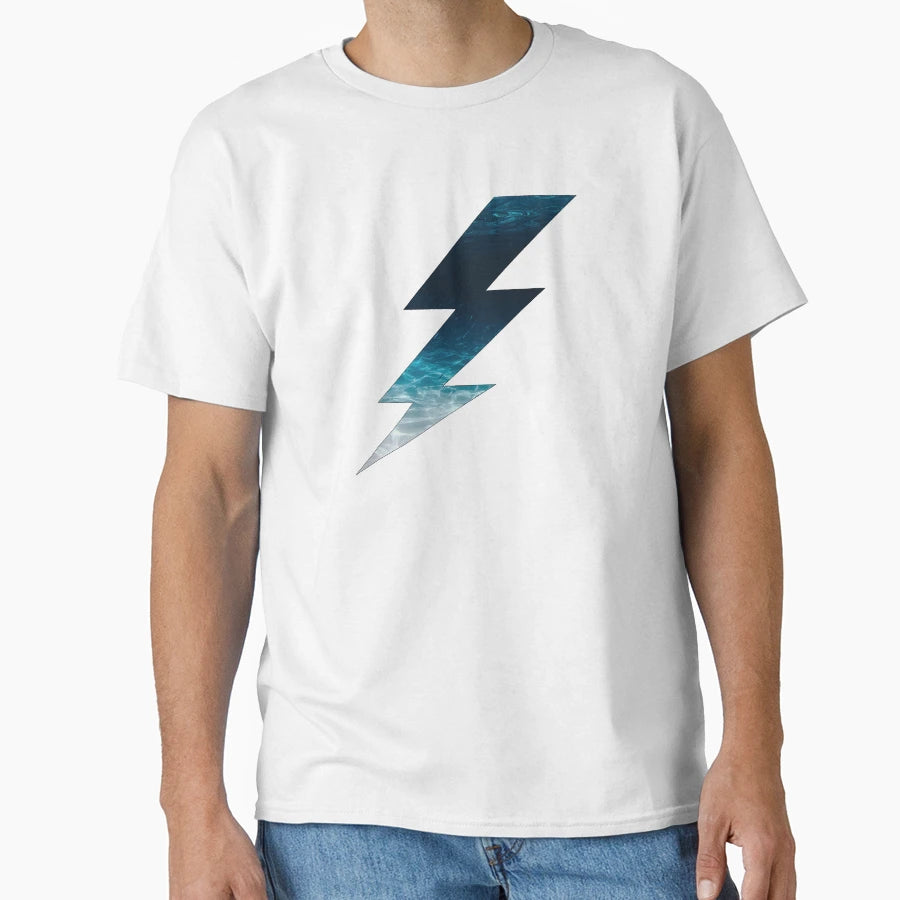 Lightning Bolt Blue Ocean T-Shirt - Trendy Graphic Men Women - T-Shirt, Sweatshirt, Hoodie