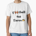 Football And Tacos Turkish Green T-Shirt - Aesthetic Graphic for Adults - T-Shirt, Sweatshirt, Hoodie