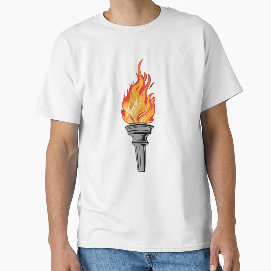 Olympic Flame Burning Brightly Torch T-Shirt - Streetwear Style Men Women - T-Shirt, Sweatshirt, Hoodie