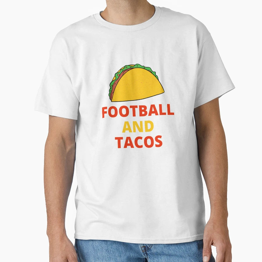 Football Basketball And Tacos T-Shirt - Aesthetic Graphic Unisex - T-Shirt, Sweatshirt, Hoodie
