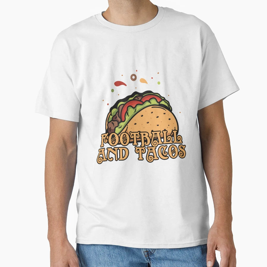 Football And Tacos T-Shirt - Trendy Graphic Men Women - T-Shirt, Sweatshirt, Hoodie