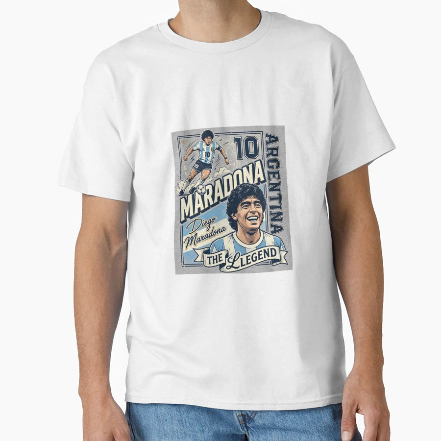 Maradona Argentinian Legend T-Shirt - Aesthetic Graphic for Adults - T-Shirt, Sweatshirt, Hoodie