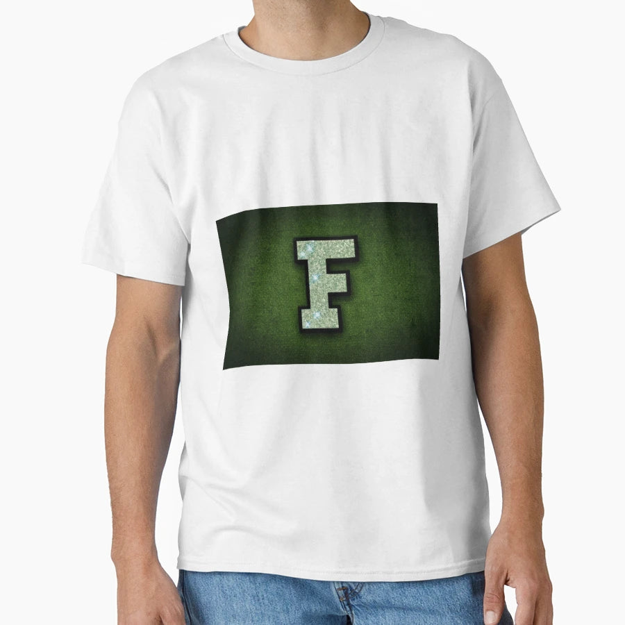 Light Green Letter F Patch Scl Hoodie - Trendy Graphic Unisex - T-Shirt, Sweatshirt, Hoodie
