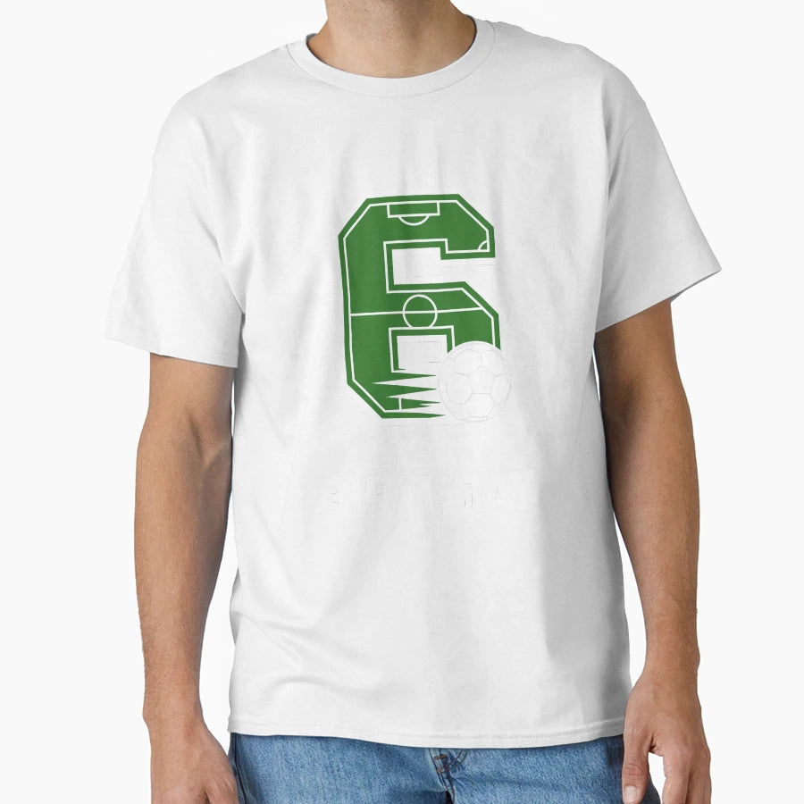Sixth Birthday Soccer T-Shirt - Custom Art Print Unisex - T-Shirt, Sweatshirt, Hoodie