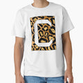 Letter C Jaguar Stencil Font T-Shirt - Casual Everyday Wear for Adults - T-Shirt, Sweatshirt, Hoodie