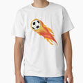 Fire Football T-Shirt - Custom Art Print Men Women - T-Shirt, Sweatshirt, Hoodie