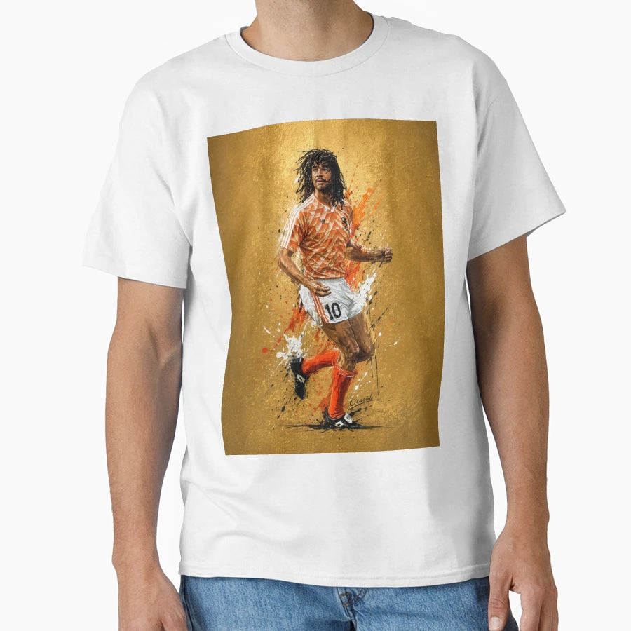 Ruud Gullit Illustration T-Shirt - Custom Art Print Unisex - T-Shirt, Sweatshirt, Hoodie