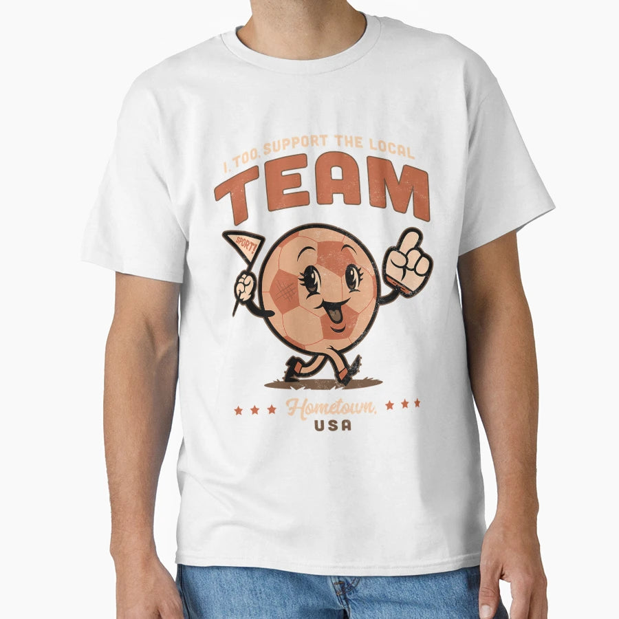 Local Soccer Fan Illustration T-Shirt - Graphic Print for Adults - T-Shirt, Sweatshirt, Hoodie