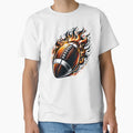 Football Fire Touchdown T-Shirt - Trendy Graphic Men Women - T-Shirt, Sweatshirt, Hoodie