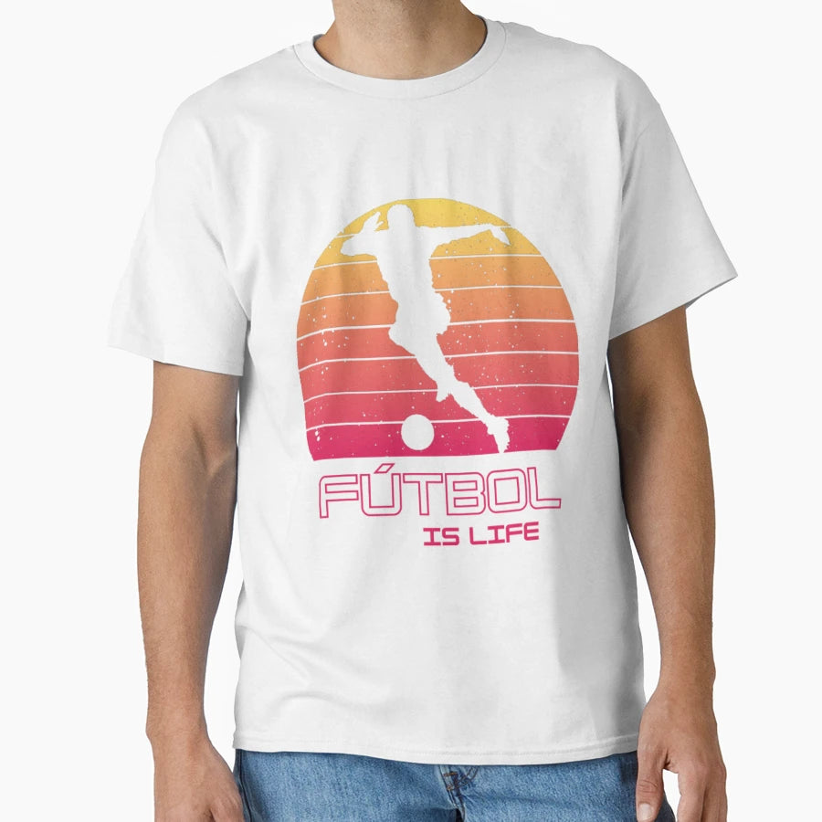 Futbol Is Life32 T-Shirt - Minimalist Print Men Women - T-Shirt, Sweatshirt, Hoodie