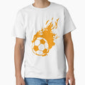 Football Flame Fire Club Logo T-Shirt - Custom Art Print Men Women - T-Shirt, Sweatshirt, Hoodie