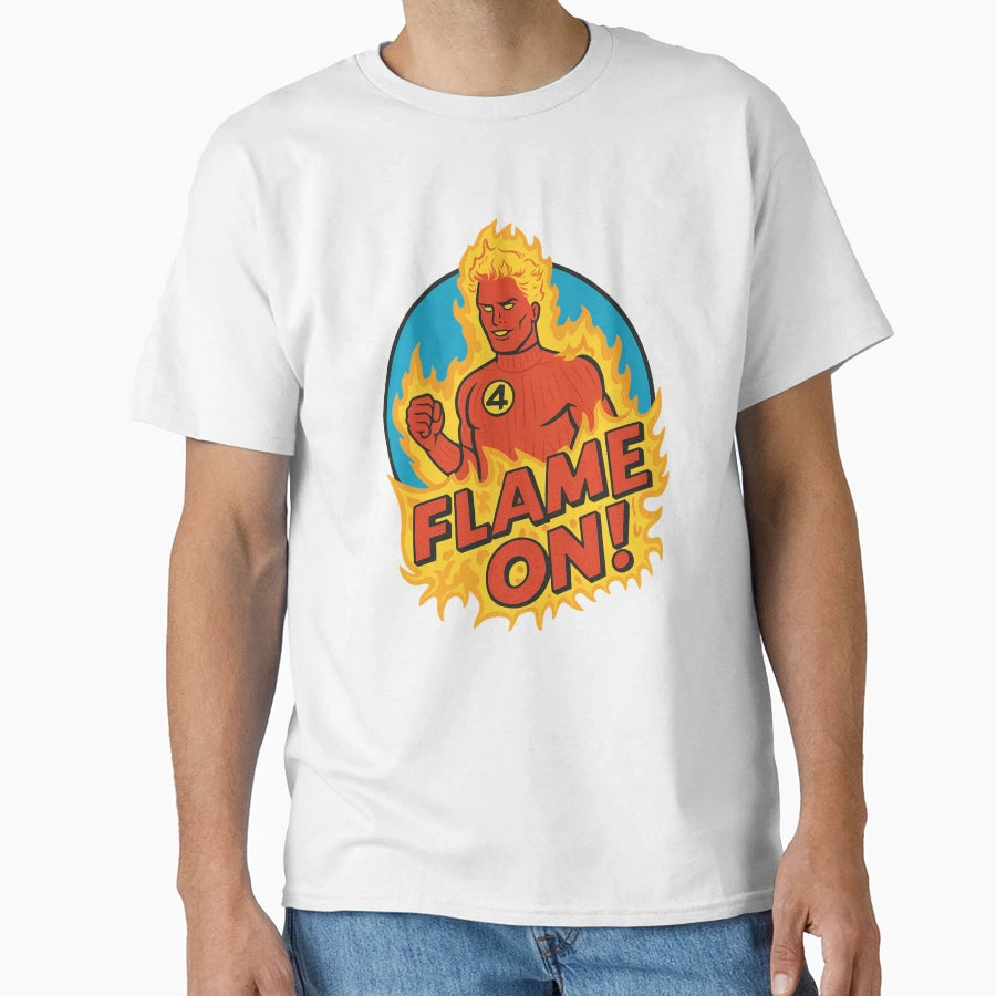 Flame T-Shirt - Minimalist Print Men Women - T-Shirt, Sweatshirt, Hoodie