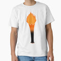 Flaming Torch T-Shirt - Novelty Apparel for Adults - T-Shirt, Sweatshirt, Hoodie