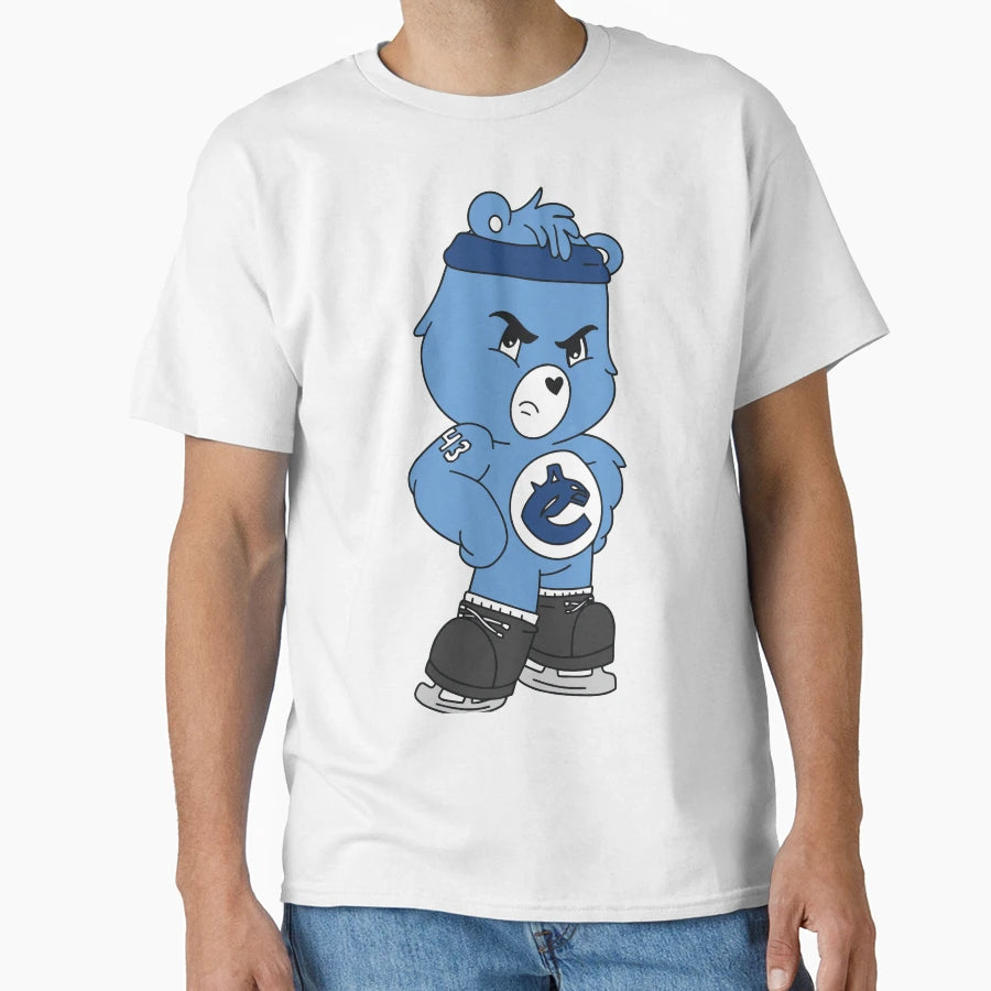 Quinn Hughes Hockey Bear T-Shirt - Custom Art Print Men Women - T-Shirt, Sweatshirt, Hoodie