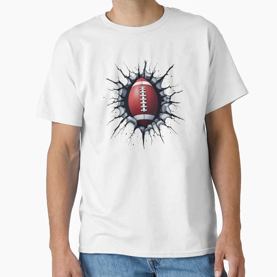 Football Ball T-Shirt - Aesthetic Graphic Unisex - T-Shirt, Sweatshirt, Hoodie