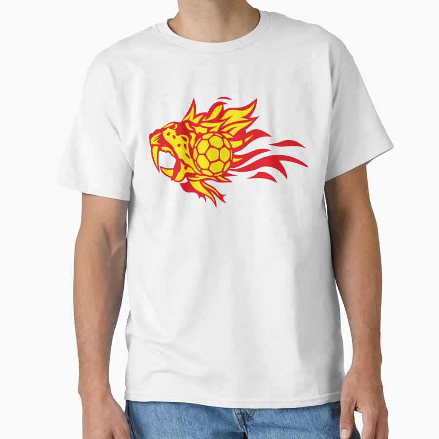 Handball Leopards Flame Logo Fire T-Shirt - Custom Art Print Men Women - T-Shirt, Sweatshirt, Hoodie