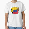 Colombia Futbol T-Shirt - Minimalist Print Unisex - T-Shirt, Sweatshirt, Hoodie