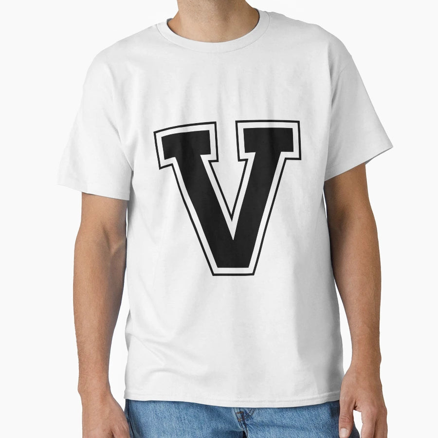 Letter V T-Shirt - Aesthetic Graphic Men Women - T-Shirt, Sweatshirt, Hoodie