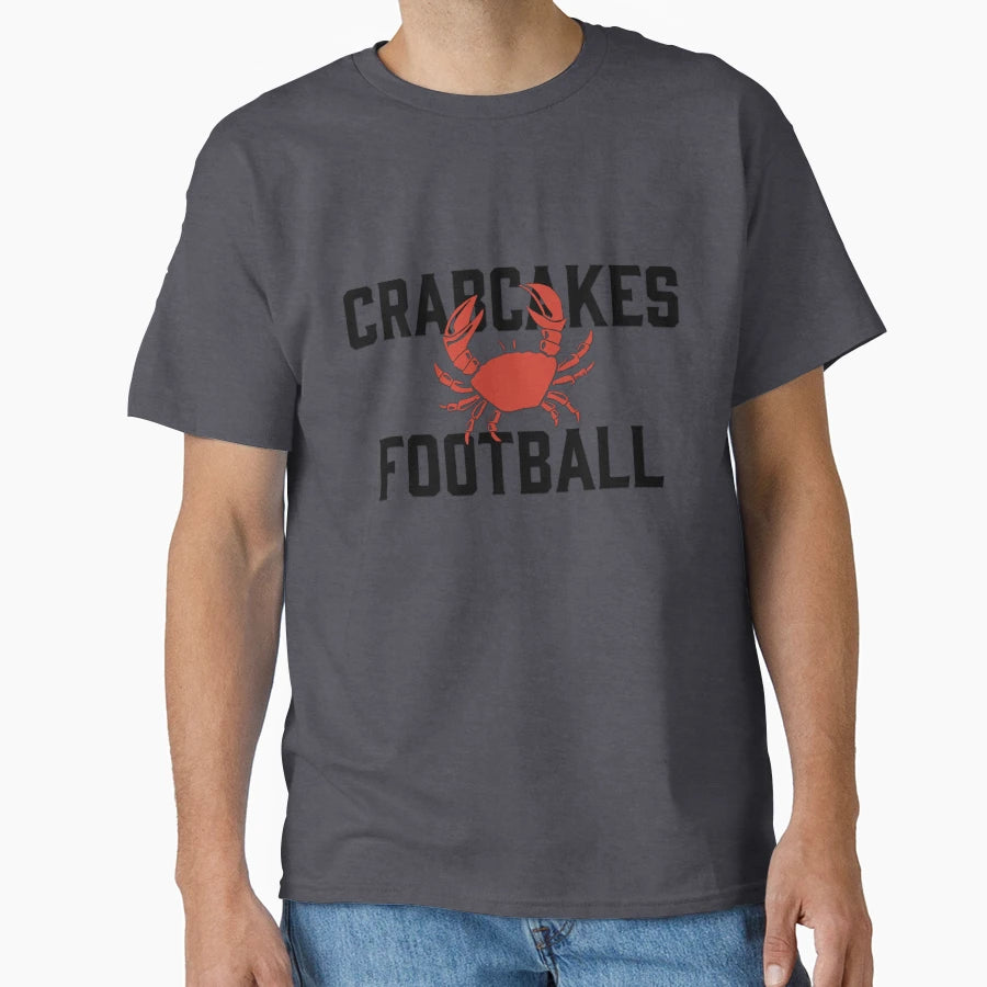 Crabcakes Football T-Shirt - Fun Novelty Design Men Women - T-Shirt, Sweatshirt, Hoodie