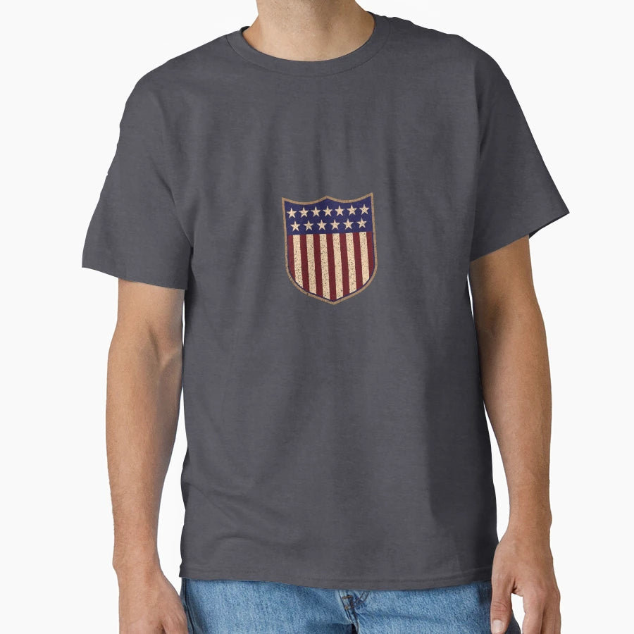 Us Shield Textured T-Shirt - Casual Everyday Wear for Adults - T-Shirt, Sweatshirt, Hoodie