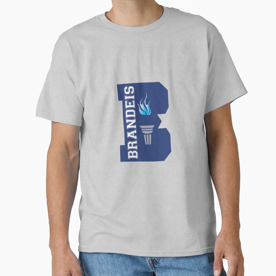 Navy Blue Brandeis Logo T-Shirt - Novelty Apparel Unisex - T-Shirt, Sweatshirt, Hoodie