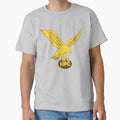 Old Gold Hawk T-Shirt - Minimalist Print for Adults - T-Shirt, Sweatshirt, Hoodie