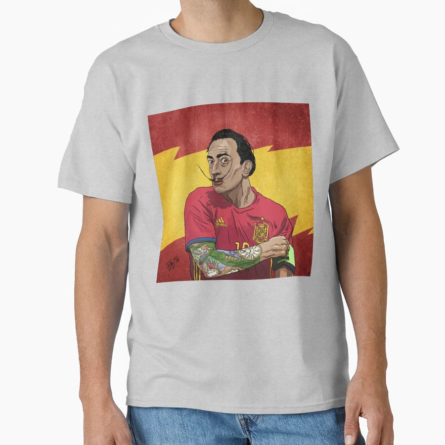 Salvador El Loco Dal Delantero Espana T-Shirt - Custom Art Print Unisex - T-Shirt, Sweatshirt, Hoodie