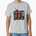 Watcher Logo Tv Static T-Shirt - Aesthetic Graphic Men Women - T-Shirt, Sweatshirt, Hoodie