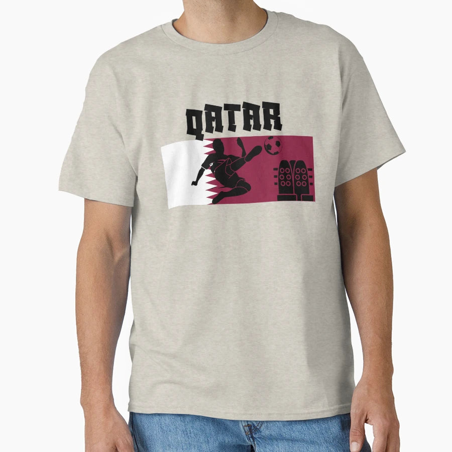Qatar Football T-Shirt - Streetwear Style Unisex - T-Shirt, Sweatshirt, Hoodie