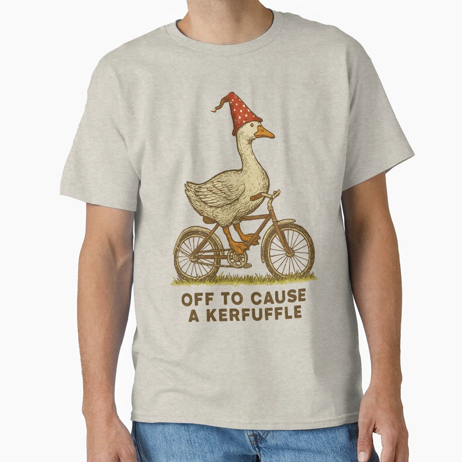 Off To Cause Kerfuffle T-Shirt - Custom Art Print for Adults - T-Shirt, Sweatshirt, Hoodie