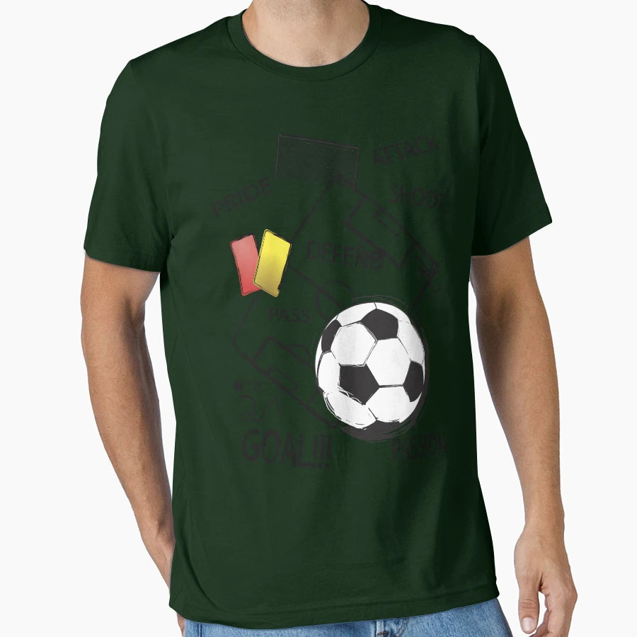 Pride Passion Shoot Goal Football T-Shirt - Trendy Graphic Men Women - T-Shirt, Sweatshirt, Hoodie