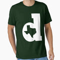 Lowercase D White T-Shirt - Unique Graphic Unisex - T-Shirt, Sweatshirt, Hoodie