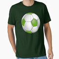 Green Soccer Ball Theme T-Shirt - Unique Graphic Men Women - T-Shirt, Sweatshirt, Hoodie