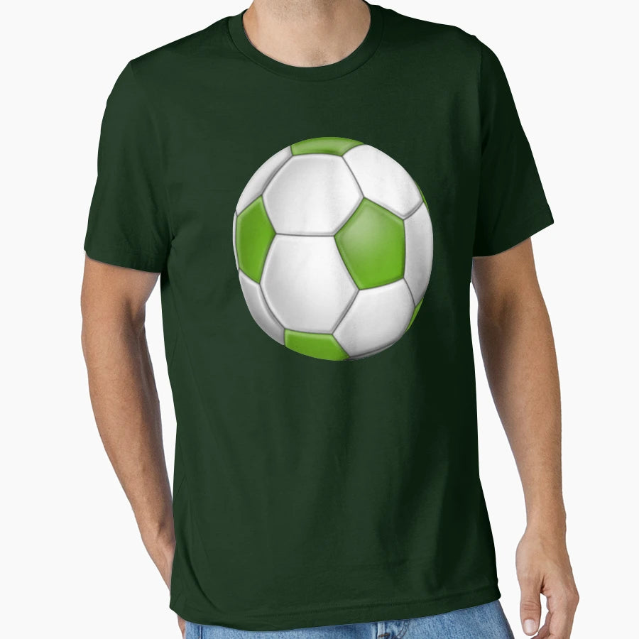 Green Soccer Ball Theme T-Shirt - Unique Graphic Men Women - T-Shirt, Sweatshirt, Hoodie