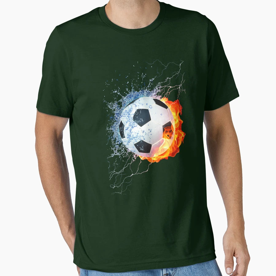 Football Mobile Phone Fire Rainbow T-Shirt - Trendy Graphic Men Women - T-Shirt, Sweatshirt, Hoodie