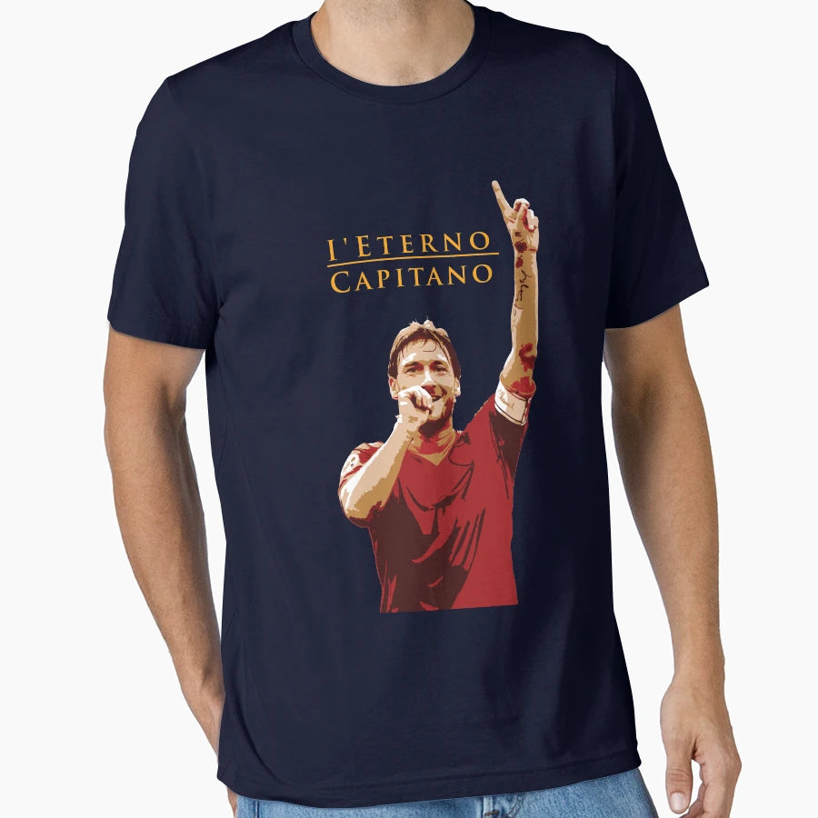 Francesco Totti Illustration T-Shirt - Aesthetic Graphic Men Women - T-Shirt, Sweatshirt, Hoodie